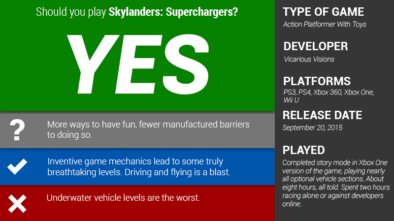 Illustration for article titled Skylanders Superchargers: The Kotaku Review